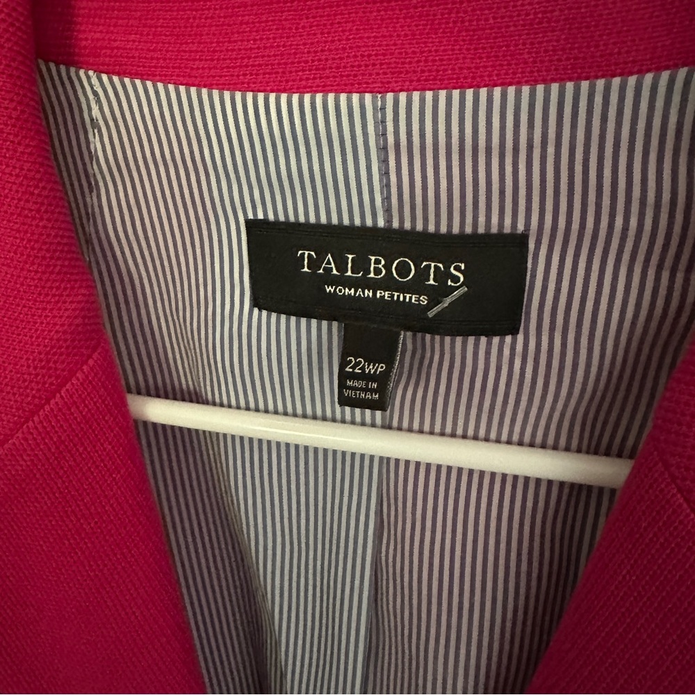 Talbots Knit Hot Punk Two Button Patch Pockets Bl… - image 4